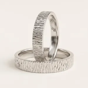 Unusual wedding rings with engravings RILLY Thumbnail