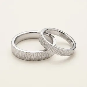 Unusual wedding rings with engravings RILLY Thumbnail