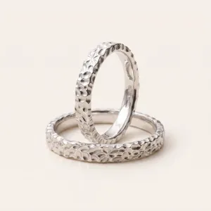 Unique wedding rings with an irregular surface SPARKIE Thumbnail