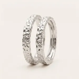 Unique wedding rings with an irregular surface SPARKIE Thumbnail