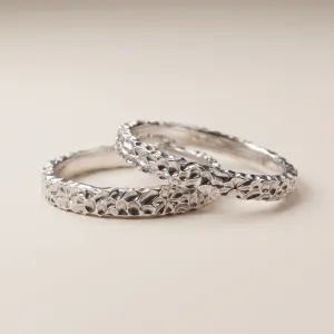 Unique wedding rings with an irregular surface SPARKIE Thumbnail