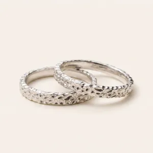 Unique wedding rings with an irregular surface SPARKIE Thumbnail