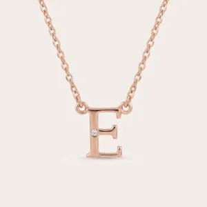 VERTE Name gold diamond pendant