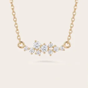 Natural diamond cluster necklace CLARCO