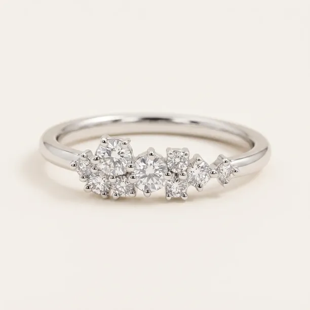 Diamond cluster ring CLARIS Image