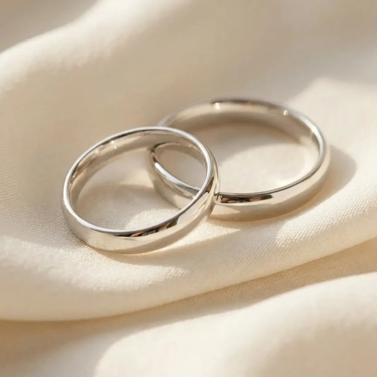 wedding rings made of yellow gold